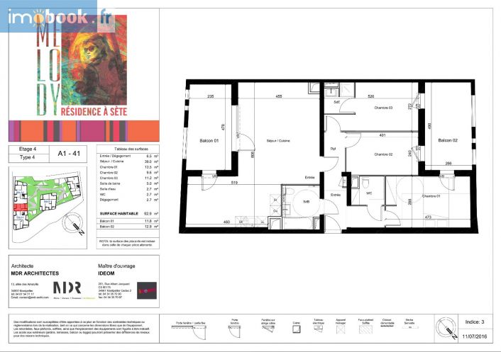 vente Appartement en frais réduits Sete