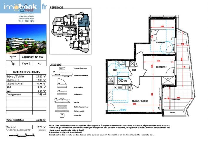 vente Appartement en frais réduits Sete