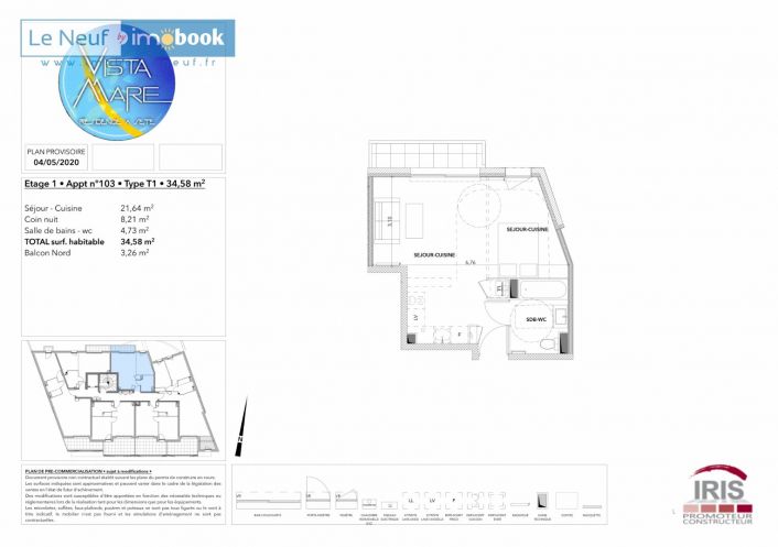 vente Appartement en frais réduits Sete
