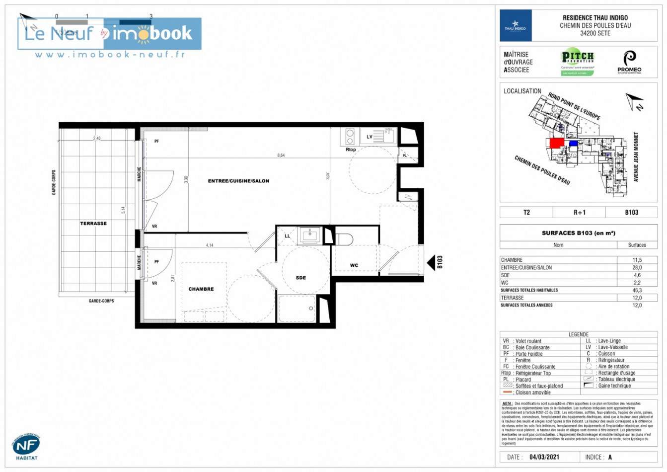 vente Appartement en frais réduits Sete - Photo 4