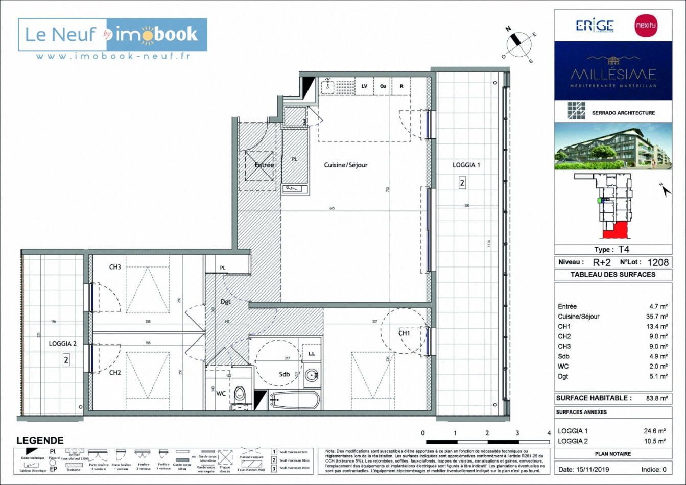 vente Appartement en frais réduits Marseillan - Photo 2
