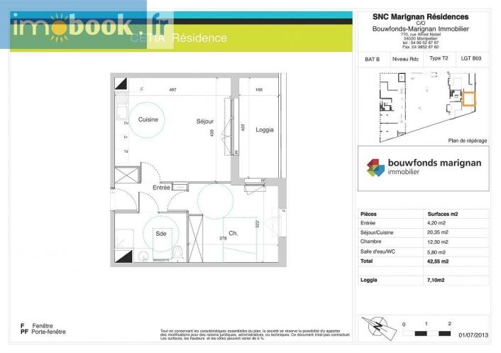 vente Appartement en frais réduits Sete