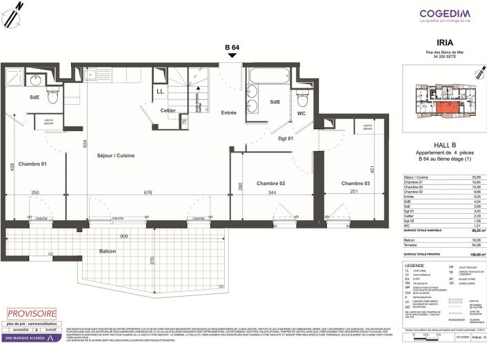 vente Appartement Sete