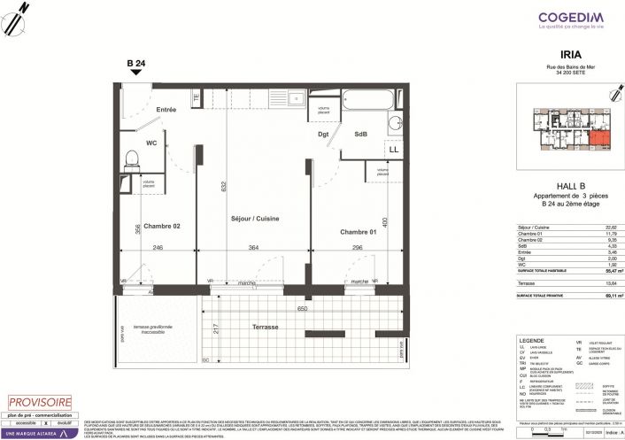 vente Appartement Sete