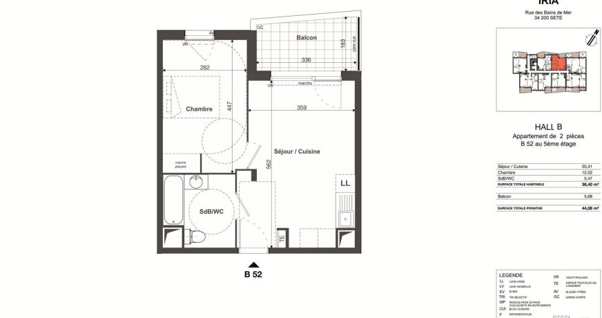 vente Appartement Sete