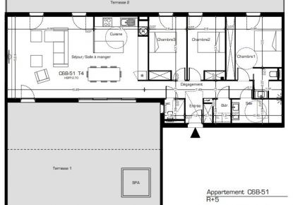 vente Villa sur toit Beziers