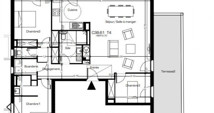 vente Villa sur toit Beziers