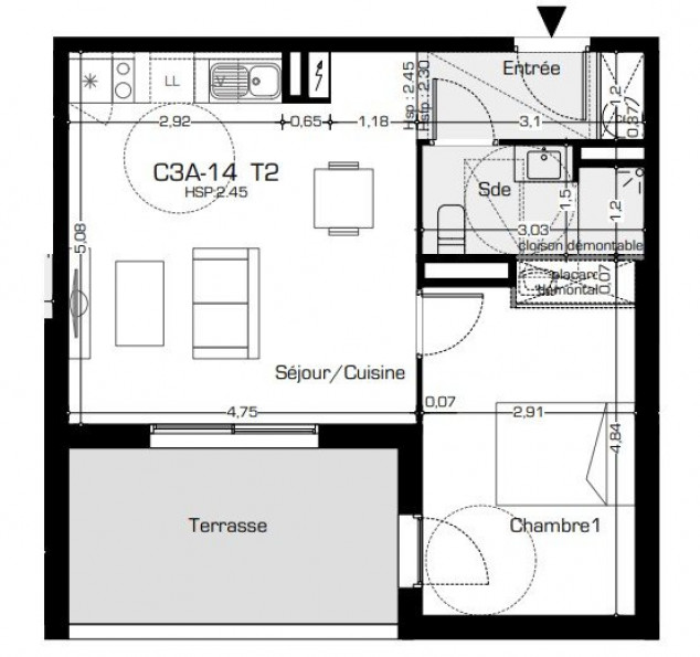 vente Appartement terrasse Beziers - Photo 1