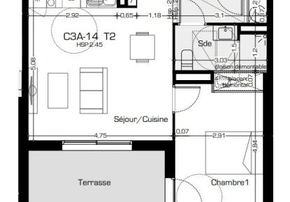 vente Appartement terrasse Beziers