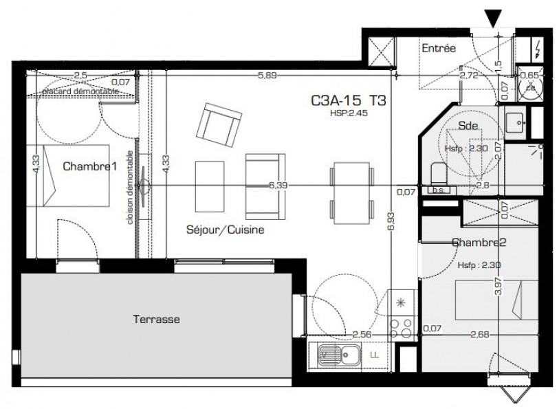 vente Appartement terrasse Beziers - Photo 2