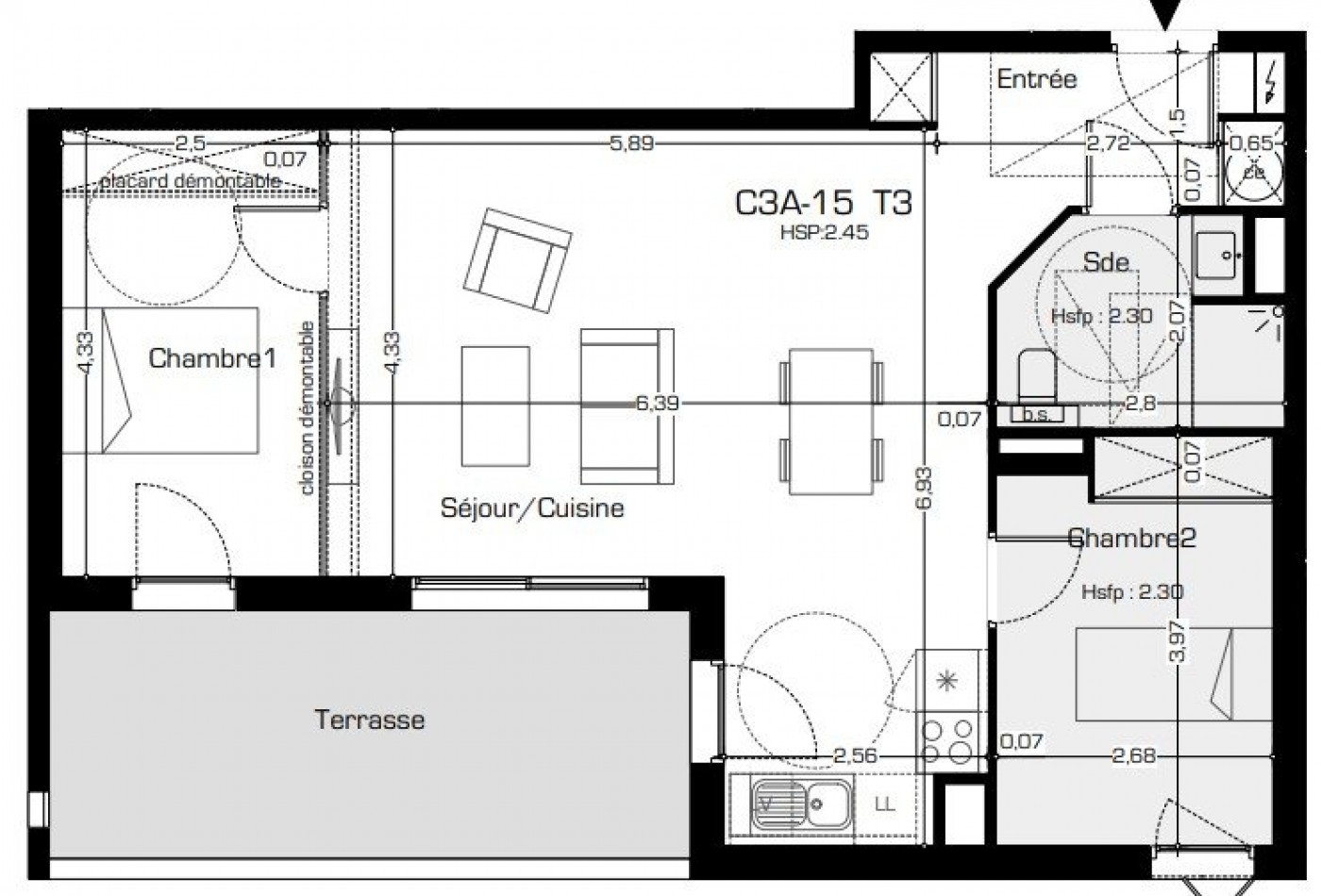 vente Appartement terrasse Beziers - Photo 2