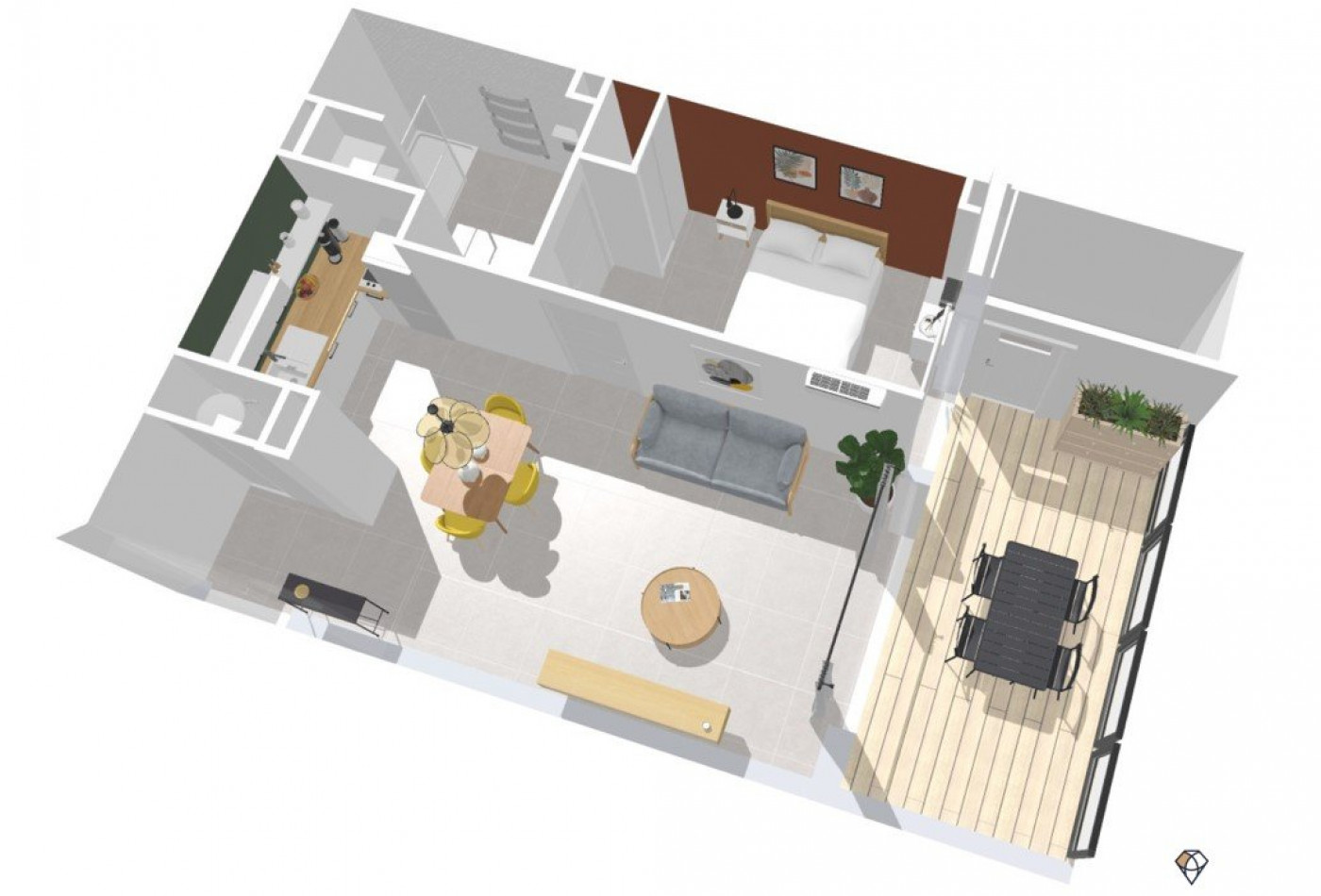 vente Appartement terrasse Beziers - Photo 5