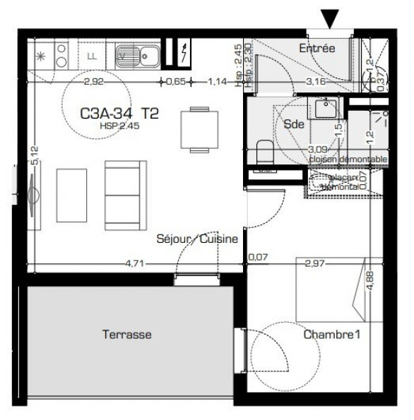 vente Appartement terrasse Beziers - Photo 1