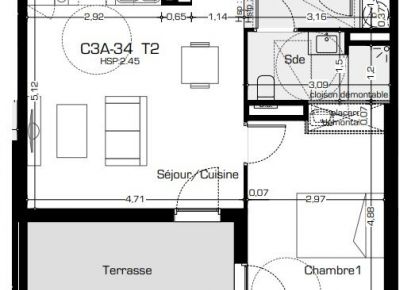 vente Appartement terrasse Beziers