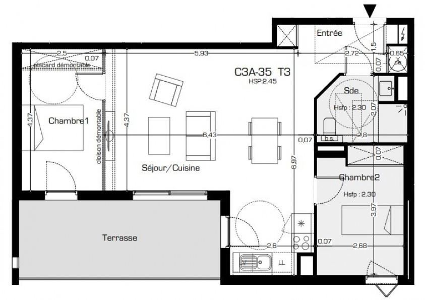 vente Appartement terrasse Beziers - Photo 1