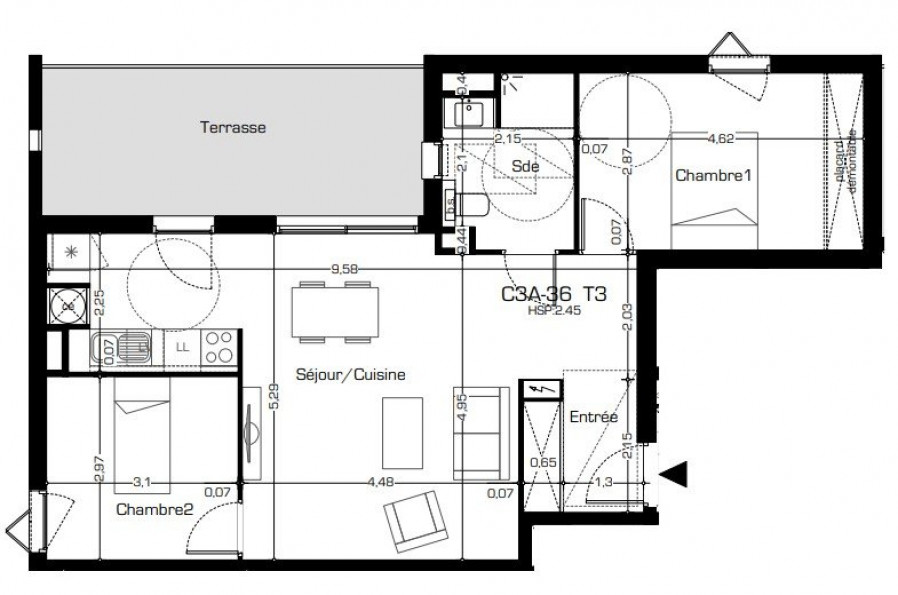 vente Appartement terrasse Beziers - Photo 2