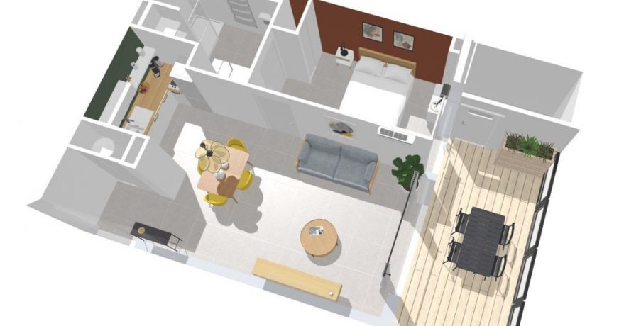 vente Appartement terrasse Beziers