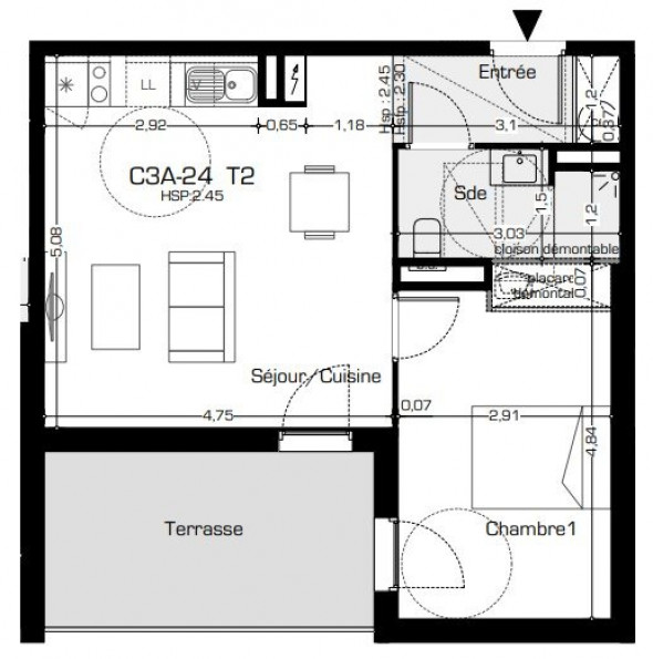 vente Appartement terrasse Beziers - Photo 1