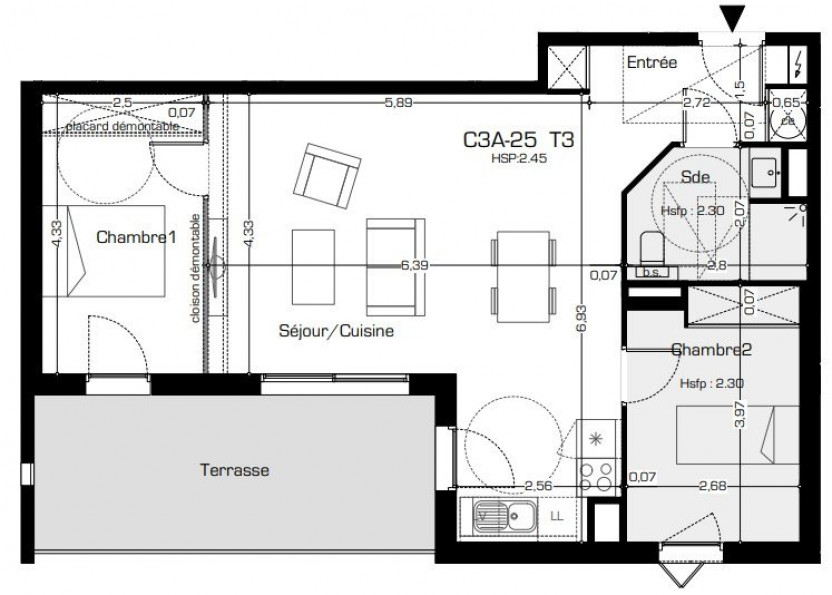 vente Appartement terrasse Beziers - Photo 1