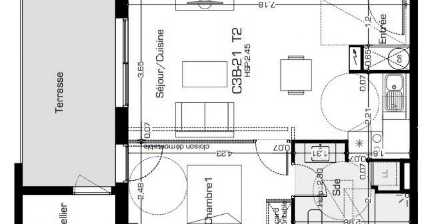 vente Appartement terrasse Beziers