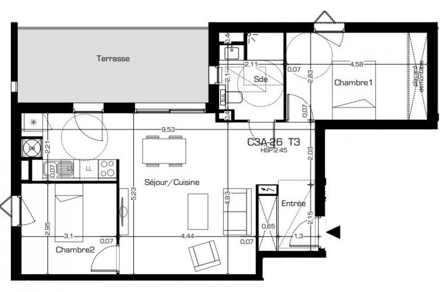 vente Appartement terrasse Beziers - Photo 2