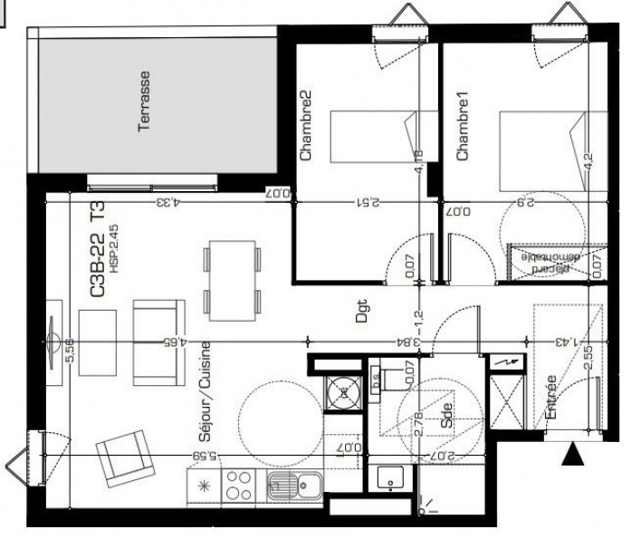 vente Appartement terrasse Beziers - Photo 1