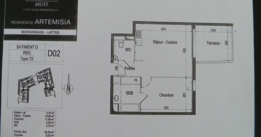 vente Appartement en résidence Lattes