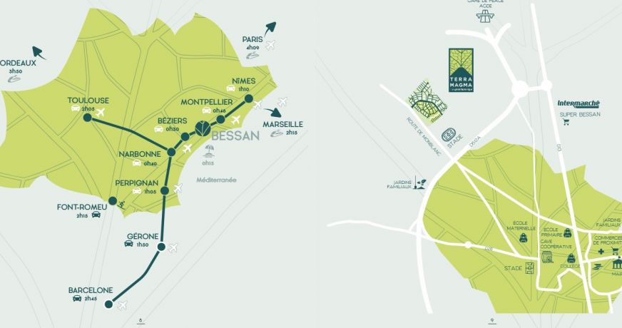 vente Terrain Bessan