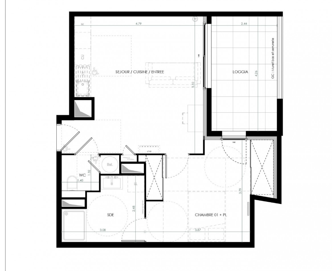 vente Appartement terrasse Saint Clement De Riviere - Photo 4