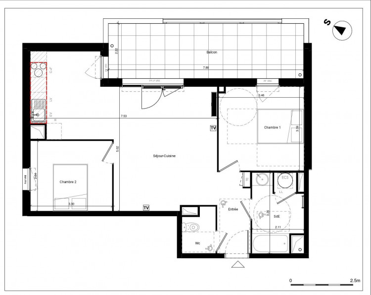 vente Appartement terrasse Vias - Photo 5