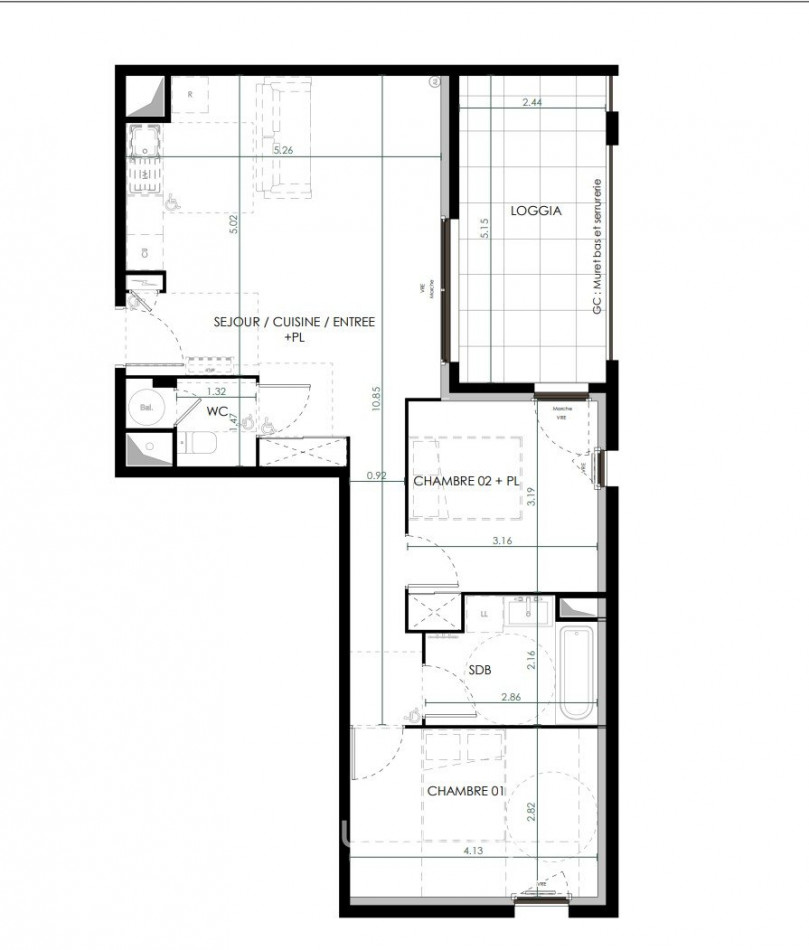 vente Appartement Saint Clement De Riviere - Photo 2