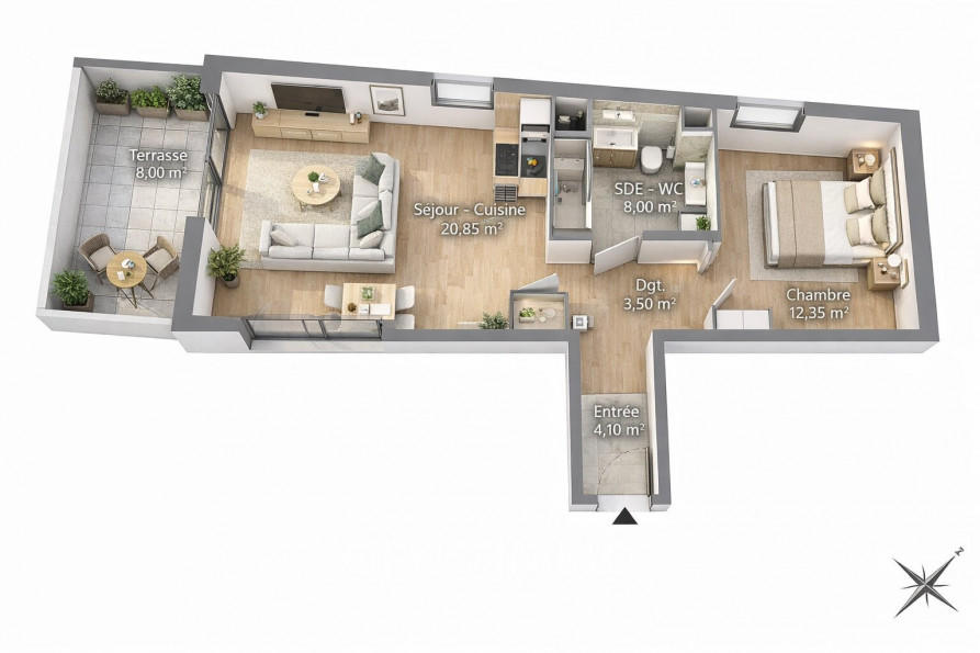 vente Appartement Meze - Photo 4