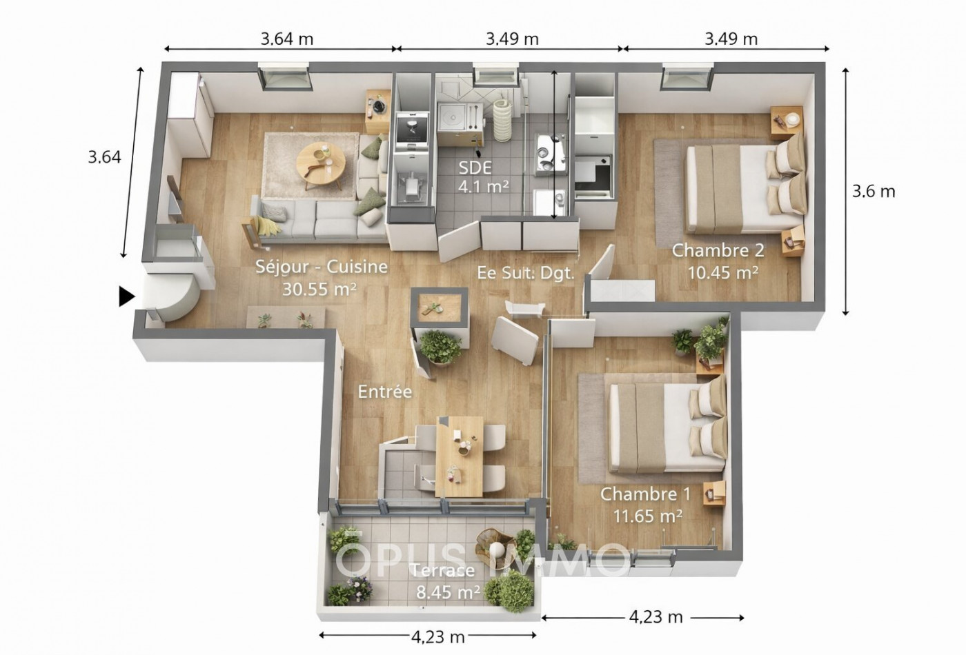 vente Appartement Meze - Photo 4