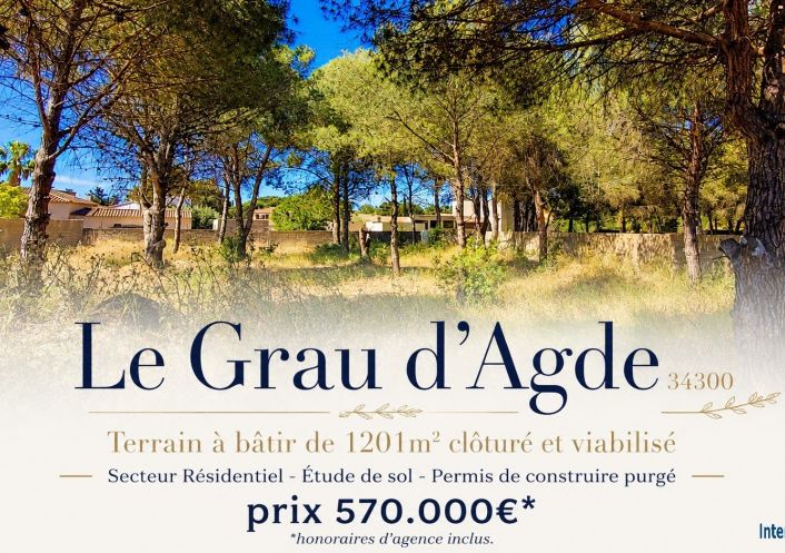 à vendre Terrain constructible Le Grau D'agde