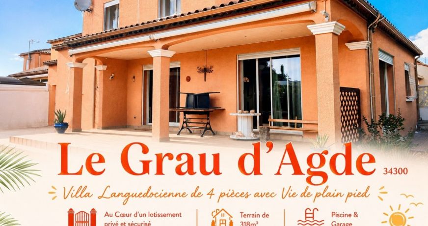 vente Villa Le Grau D'agde
