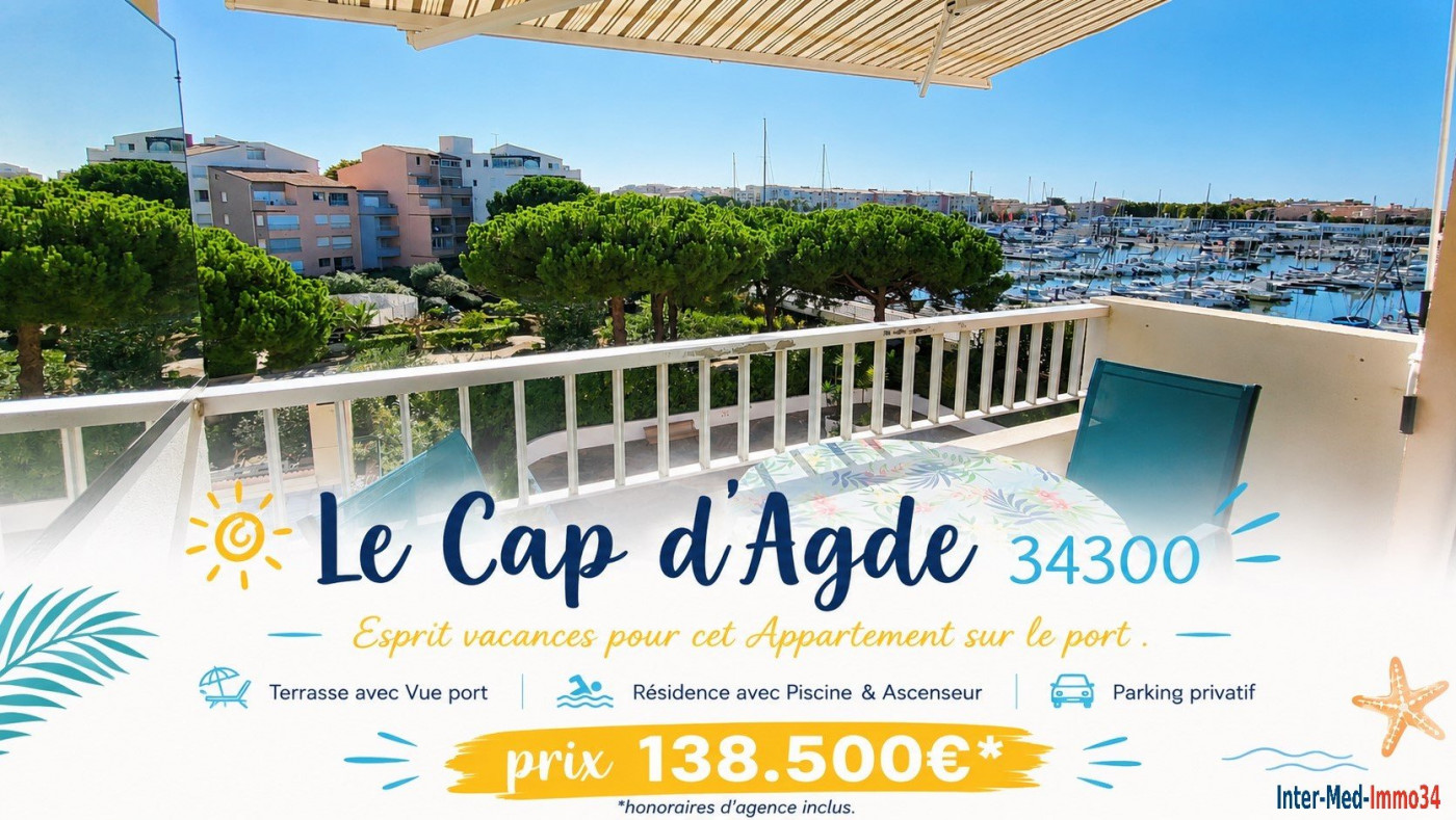 sale Appartement Le Cap D'agde - Photo 1