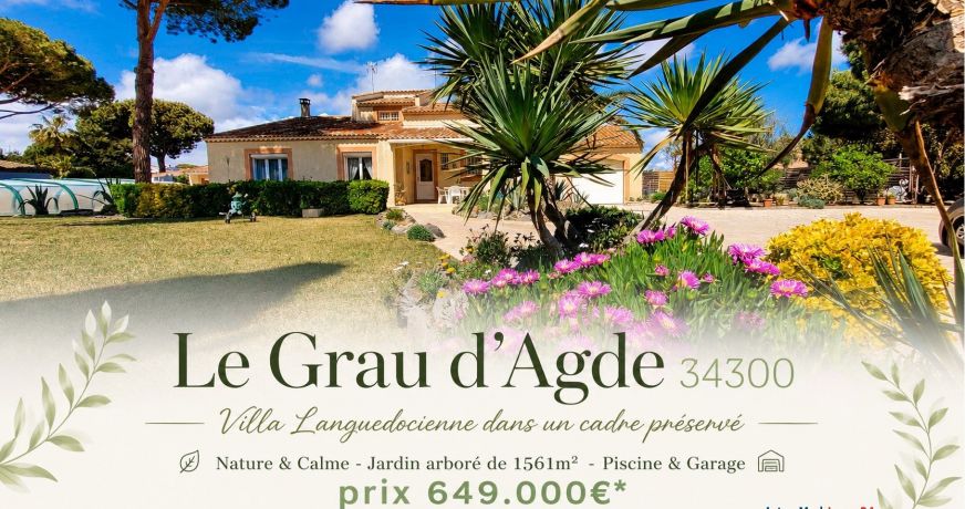 vente Villa Le Grau D'agde