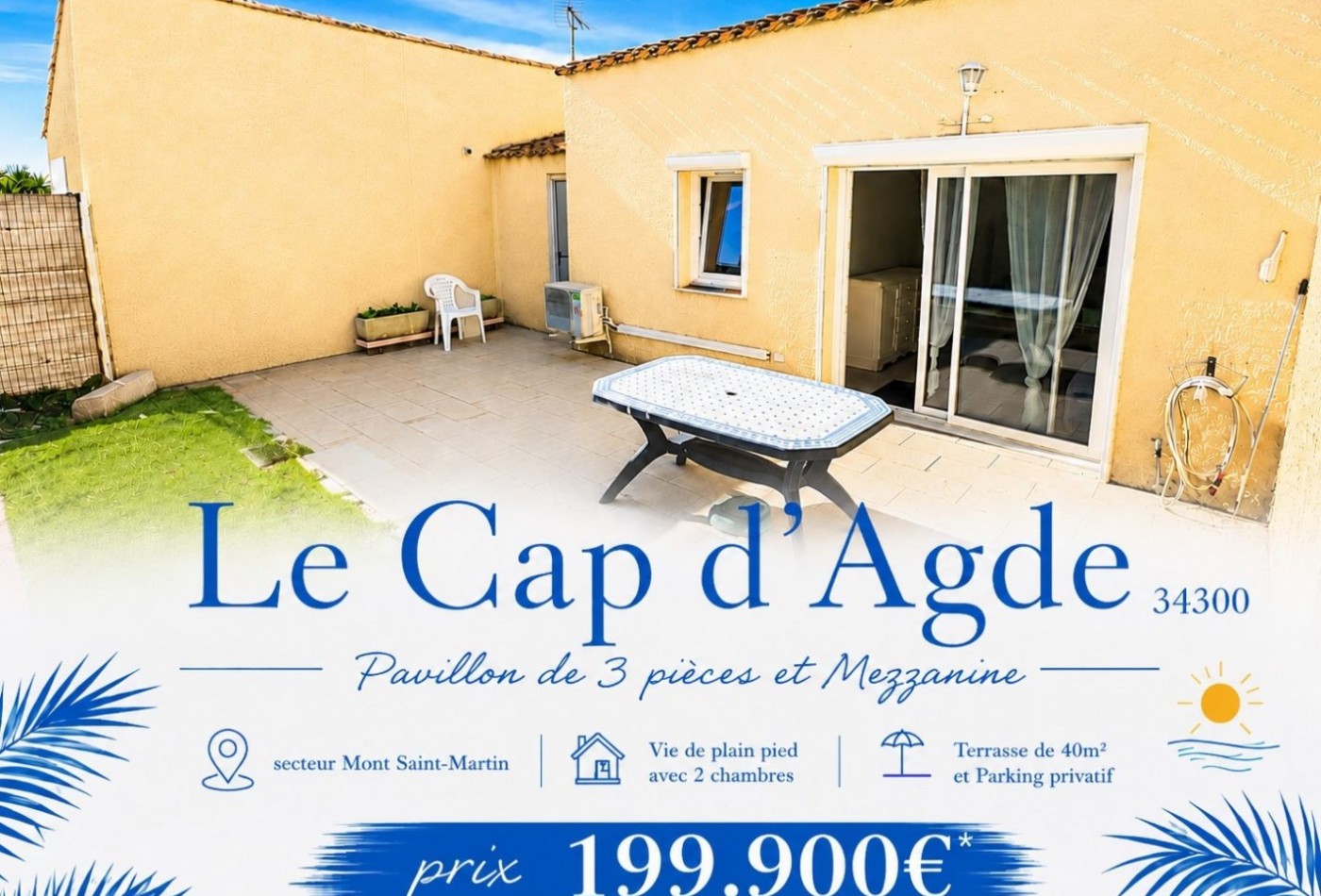 vente Pavillon Le Cap D'agde - Photo 1