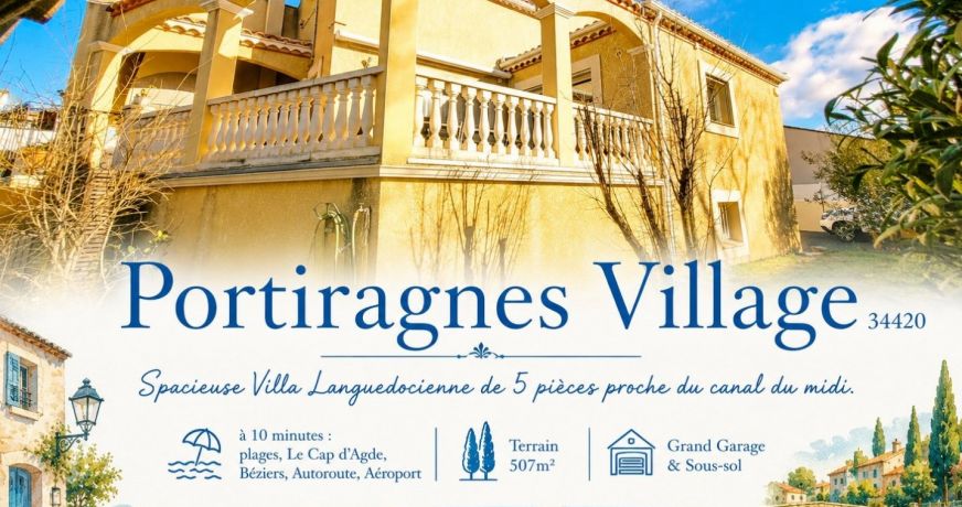 vente Villa Portiragnes