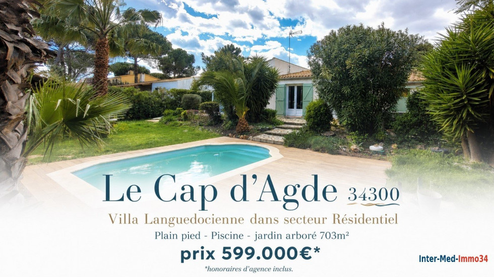 vente Villa Le Cap D'agde - Photo 1