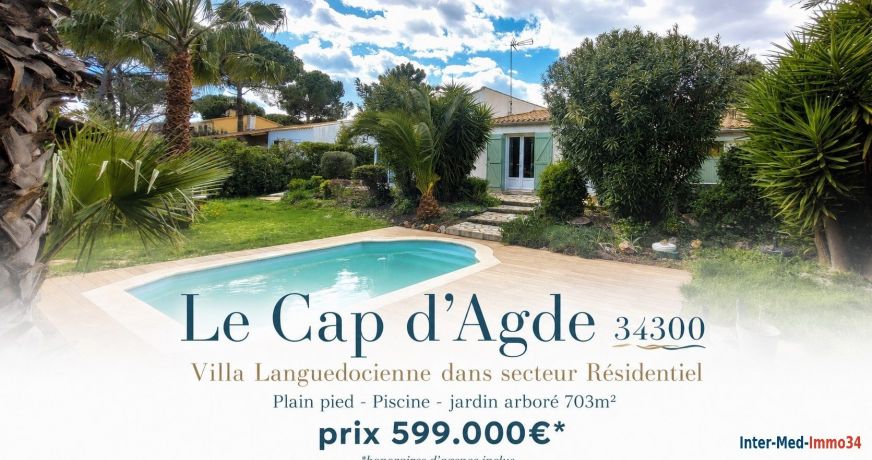 vente Villa Le Cap D'agde