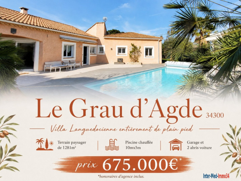 vente Villa Le Grau D'agde - Photo 1