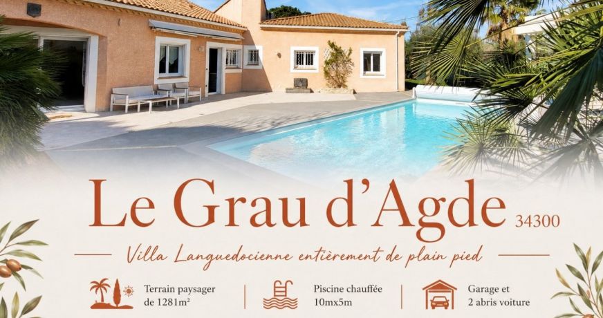 vente Villa Le Grau D'agde
