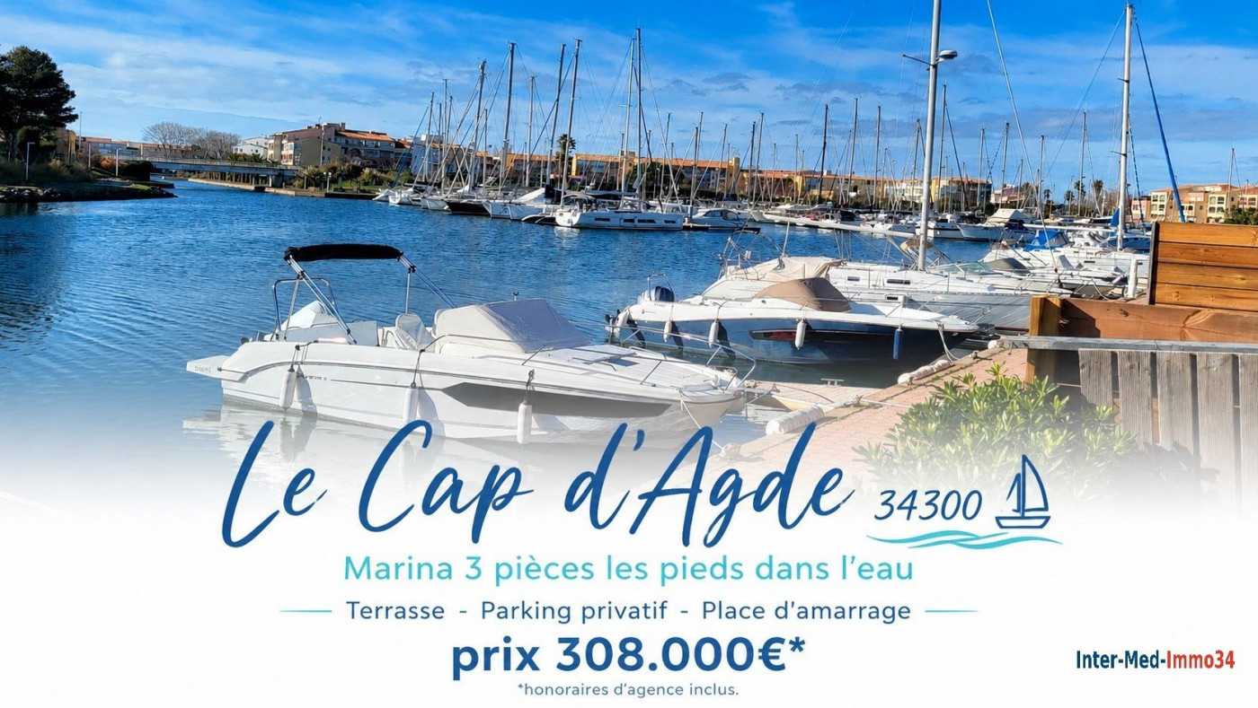 sale Maison en marina Le Cap D'agde - Photo 1