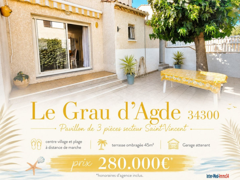 vente Villa Le Grau D'agde - Photo 1