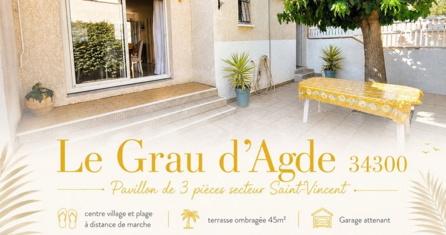 vente Villa Le Grau D'agde