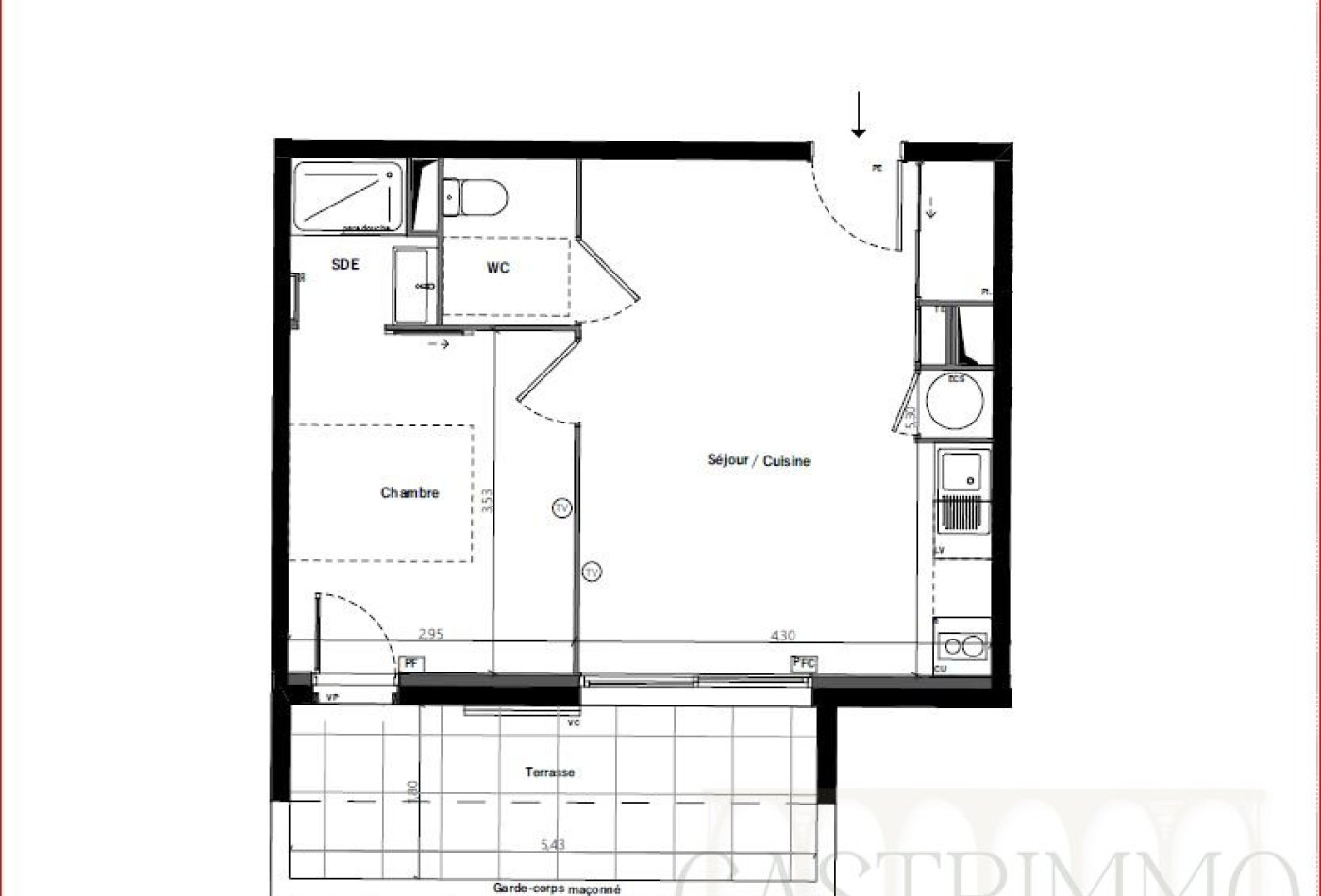 vente Appartement Castries - Photo 1