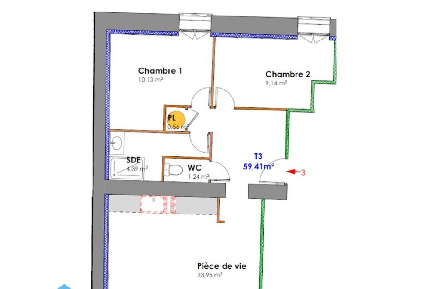 vente Appartement rénové Thezan Les Beziers - Photo 2