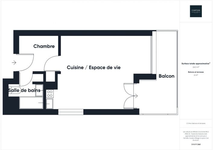 vente Studio cabine Le Cap D'agde