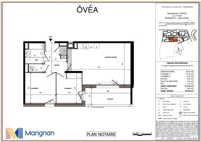 vente Appartement Beziers